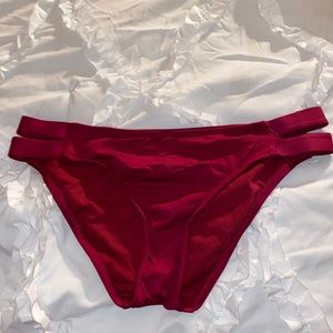 red bathing suit bottoms